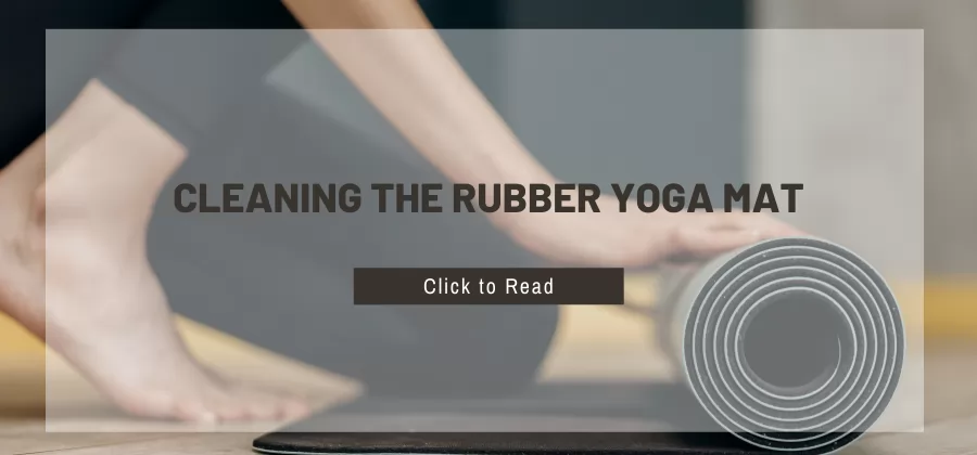 De rubberen yogamat schoonmaken